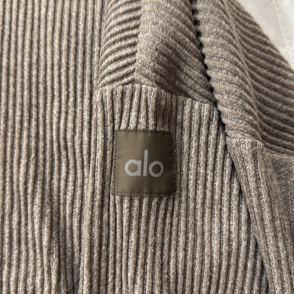 Alo Cozy Women's Hooded Sweater in Taupe - Picture 2 of 3